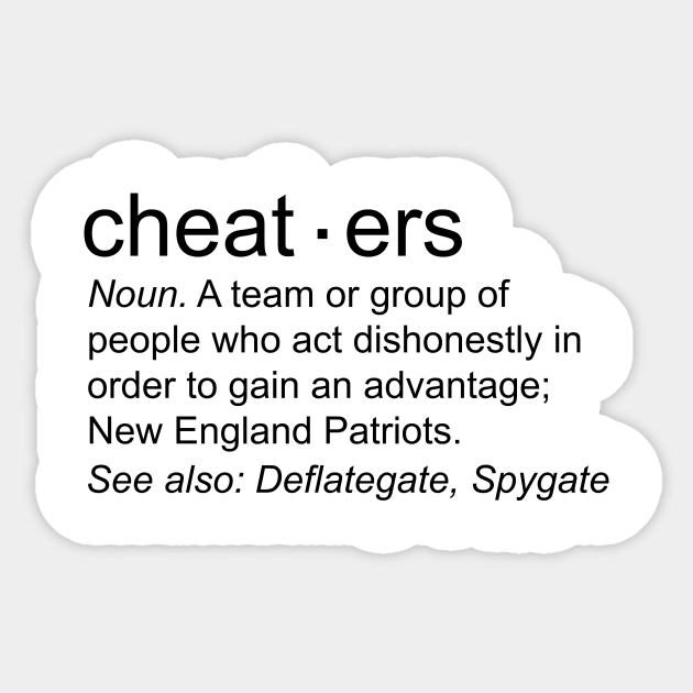 Cheaters Sticker by nyah14